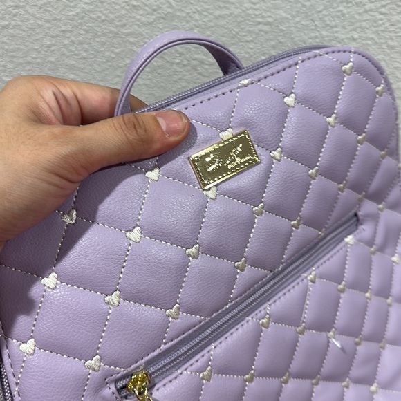 Lilac Betsey Johnson Backpack - Picture 2 of 4